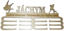 Věšák na medaile - jméno, sport 