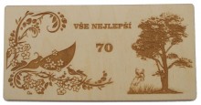 přání 180x90 mm gravír